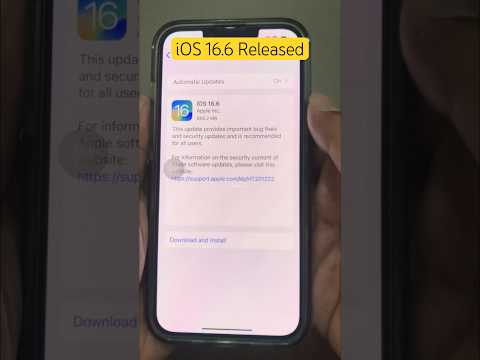 Apple Released iOS 16.6 for the public #music #iphone #apple #song #usa #ios #america
