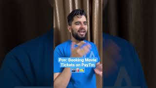 Booking Movie Tickets on PayTm 🍿😂 #sachinawasthi #ytshorts #mumbai #comedy #movie #bollywood