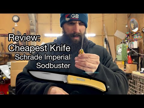Knife Review: MY CHEAPEST KNIFE! Schrade Imperial Sodbuster vs. Marbles Work Knife.