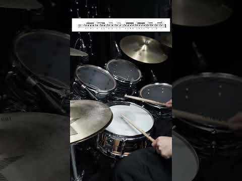 Solo No.1 with baiao (Charley Wilcoxon All American Drummer 150 Rudimental Solos)