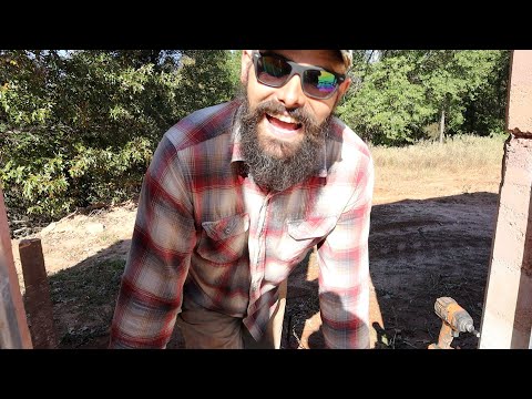 Rammed Earth Under Window - Vlog 54