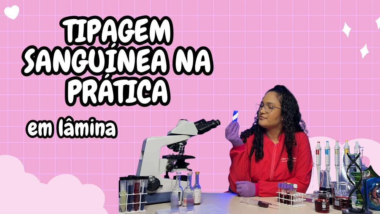 FAZENDO TIPAGEM SANGUÍNEA EM LÂMINA NA PRÁTICA - Como saber o tipo sanguíneo? | Thaís Magalhães