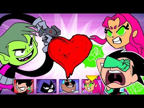 Teen Titans Go! - Jump Jousts - Will You Be My Valentine Starfire? [Cartoon Network Games] Video