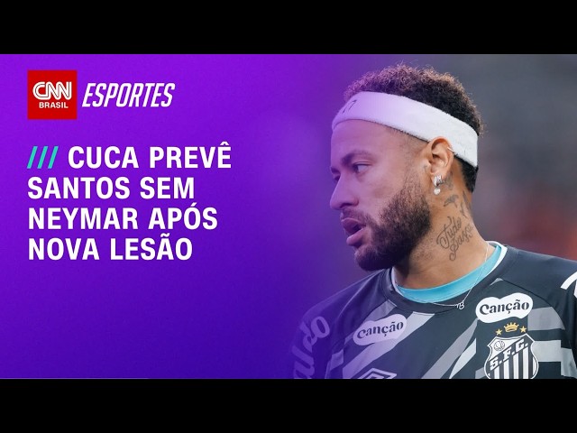 Cuca é direto sobre nova lesão de Neymar no Santos: "Teremos que nos virar" | CNN NOVO DIA