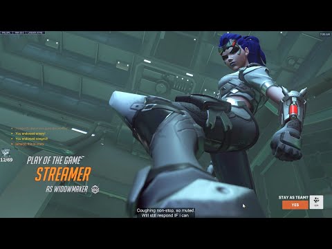 POTG! IDDQD WIDOWMAKER GAMEPLAY OVERWATCH 2 SEASON 20 TOP 500