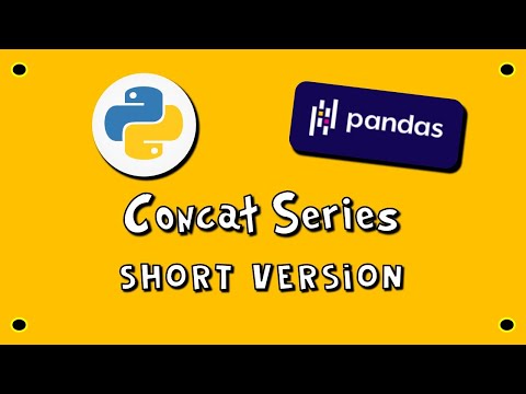Pandas DataFrame Concat Series SV 13