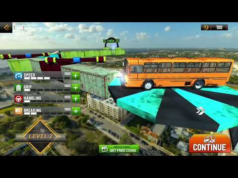 Impossible Bus Driving: Crazy Stunt Drving Sim| Gameplay Part 2 - level 2 | After Gameplay edits