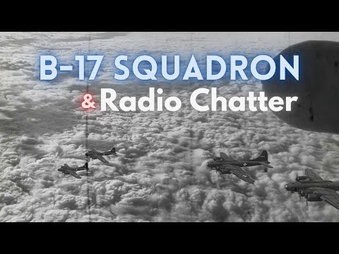 ✈ B-17 Squadron with Radio Chatter ⨀ 12 Hours - Dark Screen in 1 Hour ⨀