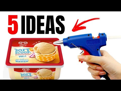AWESOME ICE CREAM TUB IDEA - 5 Best Reuse Idea With Plastic Container