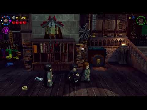 LEGO Harry Potter years 1-4 free play level 4 The Restricted Section all collectibles