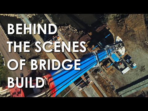BEHIND THE SCENES OF BRIDGE BUILD | 4K Timelapse & Drone Footage | Civil Engineering