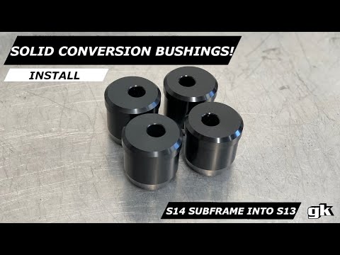 Gktech Solid Rear Subframe Conversion Bushes - Install