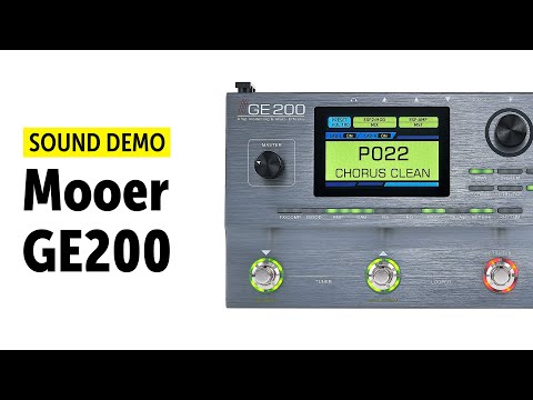 Демонстрация звучания процессора эффектов Mooer GE200