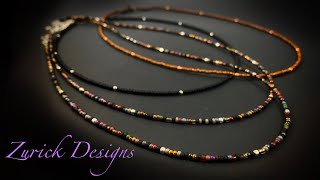 DIY Jewelry- Easy Seed Bead Necklace- Great For Beginners