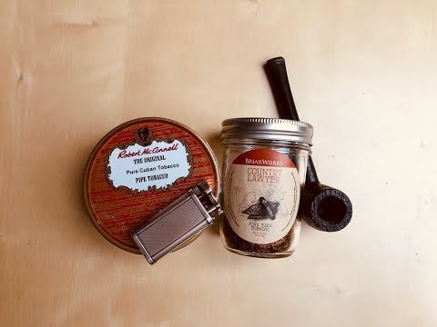 Die Zigarre in die Pfeife, der Robert McConnel Pure Cuban Tobacco