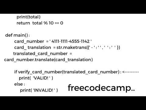 Implementing The Luhn Algorithm Python Beta Certification Step 33