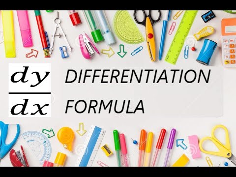 Differentiation Formulas — Complete List for Quick Revision || master All Formulas Easily