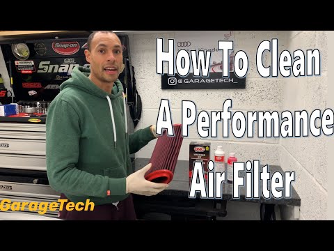 How to clean a performance air filter with the BMC washing kit | Car Motorbike high flow filter K&N
