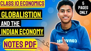 Term 2 Notes Globalisation and the Indian Economy Class 10 l Term 2 Class 10 CBSE board Notes