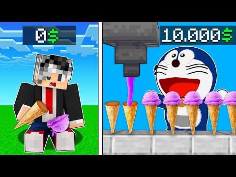 TOMBİŞ DONDURMA SATARAK MİLYARDER OLDU 😱 - Minecraft