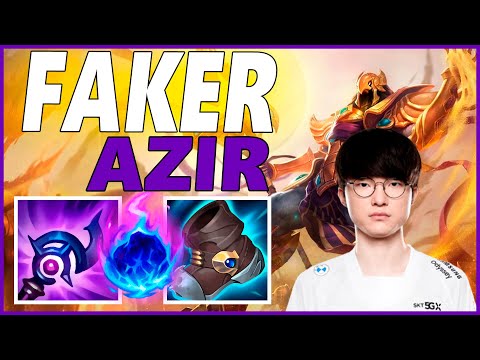⚡FAKER AZIR MID GAMEPLAY⚡SEASON 12 LEAGUE OF LEGENDS
