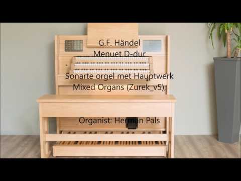 G.F. Händel Menuet D dur (Hauptwerk organ)