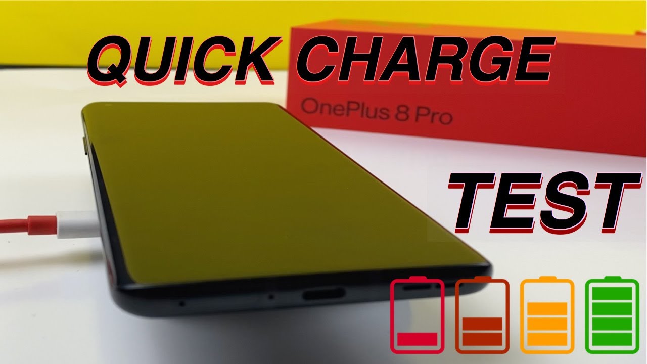 OnePlus 8 Pro Battery Charge Test from 0 to 100%