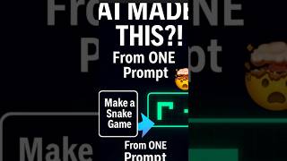 I Built a Snake Game from One Prompt in Seconds through AI 🤯#shorts #ai #vibecoding. Full Video👇