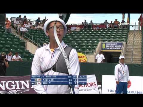 Kim Joo Wan v Min Taehong – recurve cadet men gold | World Youth Championships 2009