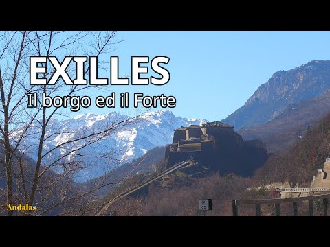 Exilles Village and its Fort. Upper Susa Valley - ITALY - Piedmont region - Turin province