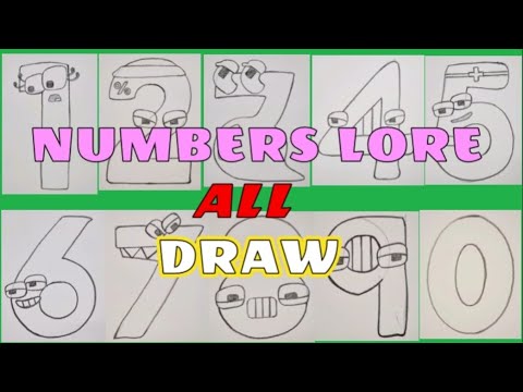 HOW TO DRAW NUMBERS LORE 0~9