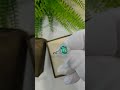 Platinum Emerald ring with diamonds “Floral” Video 2