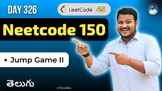 YouTube video 'Leetcode 45: Jump Game II in Telugu | Brute Force, Memo, Greedy | Python DSA | srkcodes'