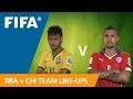 Brazil v. Chile - Team Line-ups EXCLUSIVE - YouTube