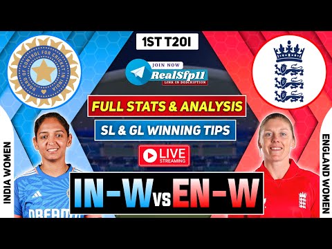 🔴LIVE IND W vs ENG W Dream11 Prediction IN W vs EN W Dream11 Prediction India Women vs England Women