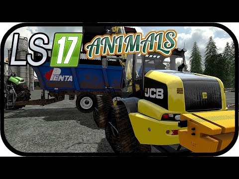 LS17 ANIMALS - Heckgewicht und 11K Schaufel für den JCB TMS320 #111 - LS17 NORDFRIESISCHER MARSCH