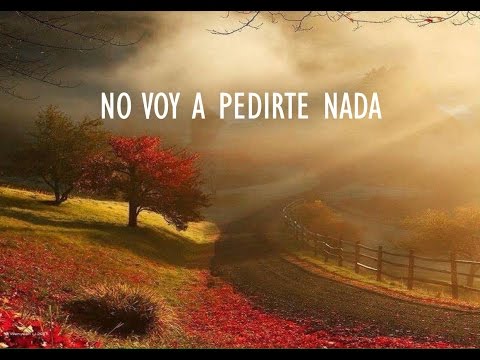 No voy a pedirte nada