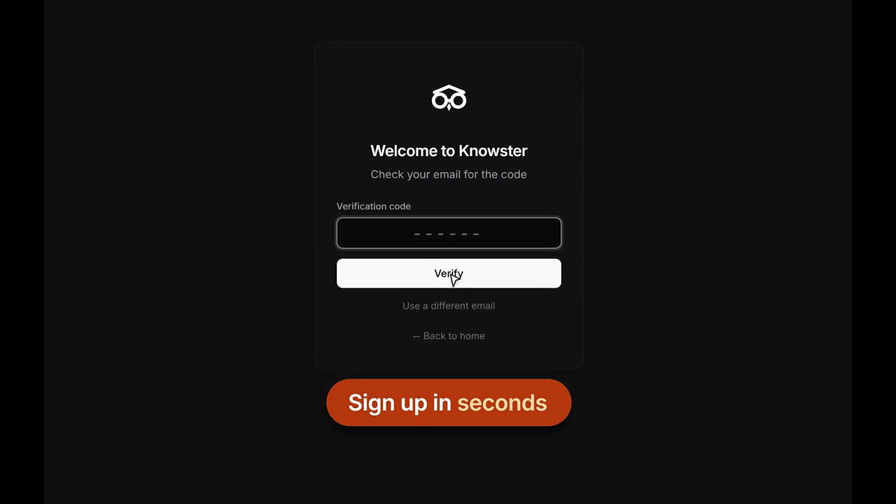 Knowster demo video