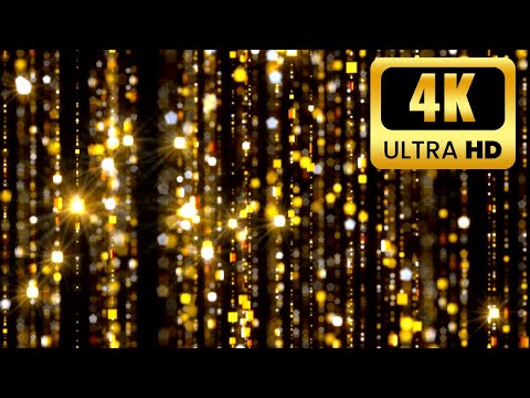 4K TV Art | Gold Sparkle Luxury | Cinematic Golden Motion Study