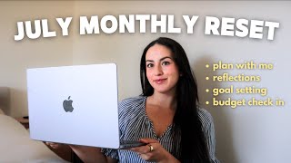 July Monthly Reset ✍🏻 Budget Recap, Goal Setting & Content Planning