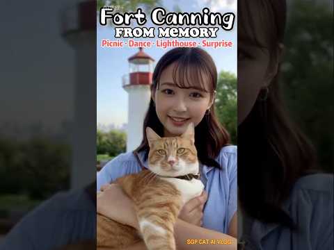 Singapore Fort Canning from Memory | Picnic · Dance · Lighthouse · Surprise | SGP CAT | AI Vlog
