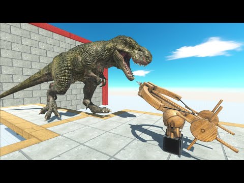 SUPER BALLISTA DESTROYS GIANT DINOSAURS - Animal Revolt Battle Simulator