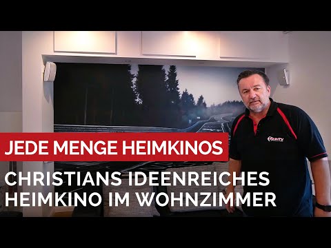Christians ideenreiches Heimkino im Wohnzimmer - viele Ideen toll umgesetzt. #GROBI.TV #Heimkino