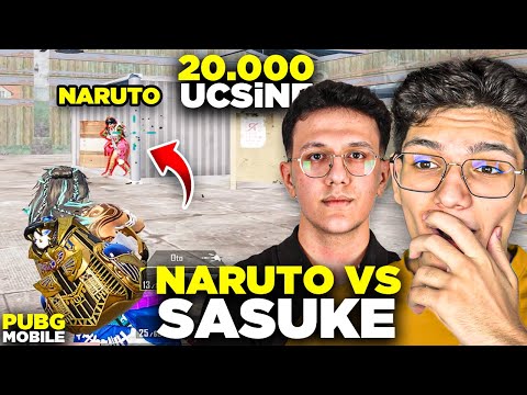 NARUTO İLE 20.000 UCSİNE VS ATTIK! NARUTO VS SASUKE - PUBG MOBİLE