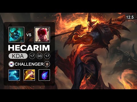 Hecarim Jungle vs Lee Sin - KR Challenger - Season 12 Patch 12.5