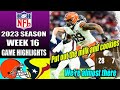 Browns vs Texans [FULL HIGHLIGHTS] WEEK 16 12/23/2023 | NFL HighLights TODAY 2023