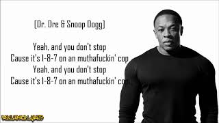 Dr. Dre - 187um (Deep Cover Remix) ft. Snoop Dogg (Lyrics)