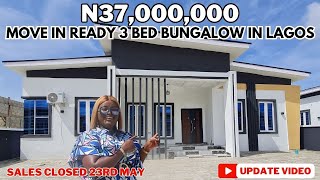 House for sale in Lekki Lagos Nigeria: N37million Luxury 3 Bedroom Bungalow + BQ in Awoyaya