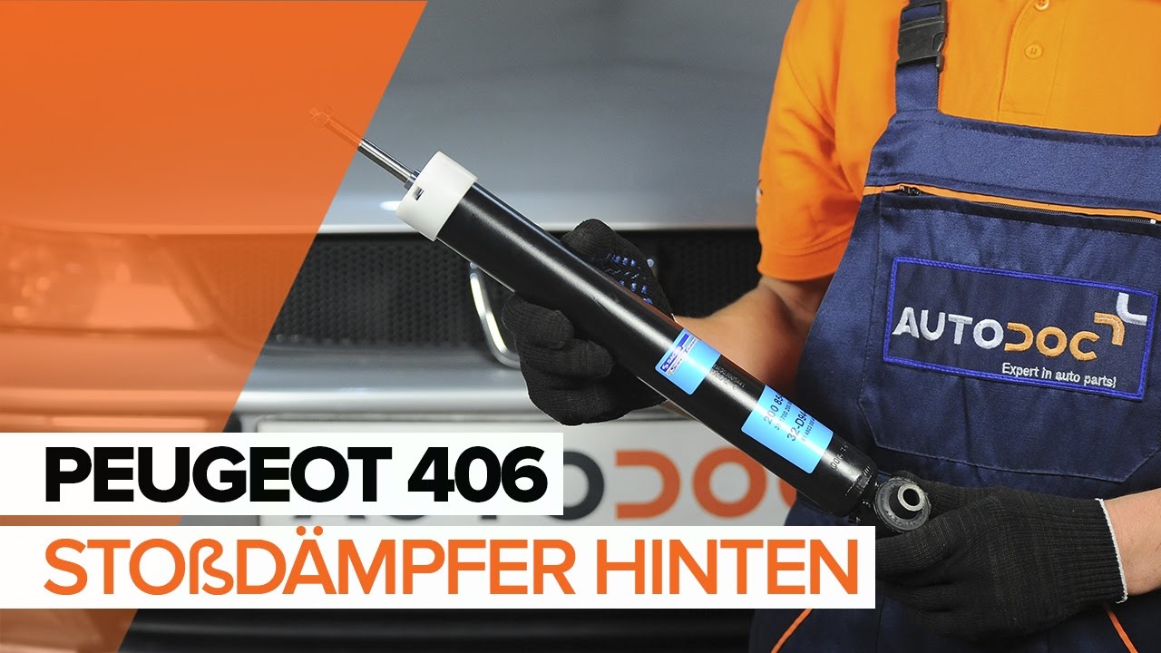 Wie Peugeot 406 Limousine Stoßdämpfer hinten wechseln - Schritt für Schritt Anleitung