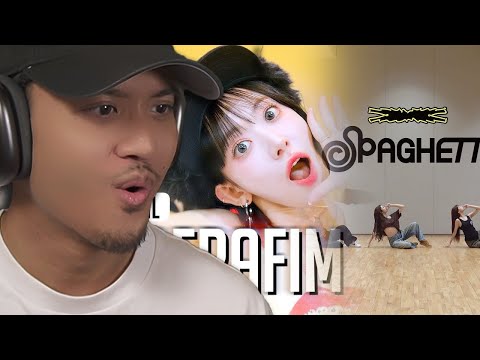 LE SSERAFIM 'SPAGHETTI' (4K) | STUDIO CHOOM ORIGINAL + Dance Practice | REACTION